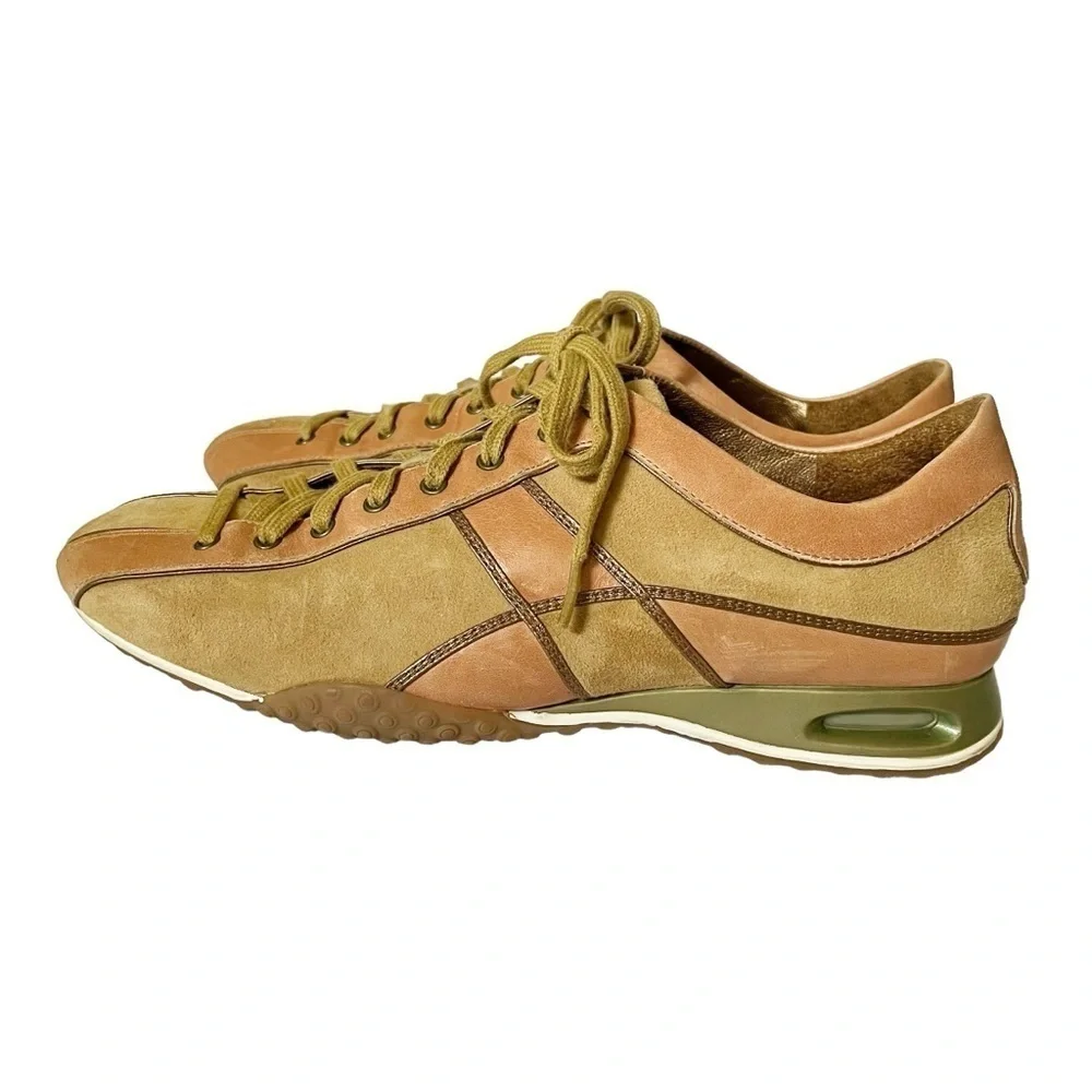 Cole Haan x Nike Air Beau Lace to Toe tan suede and peachy-pink leather sneakers